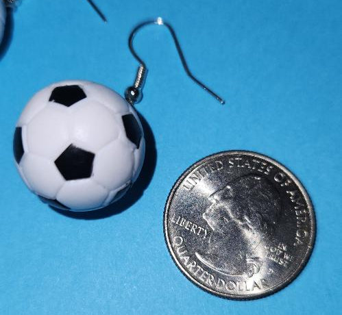 Soccer Ball Earrings