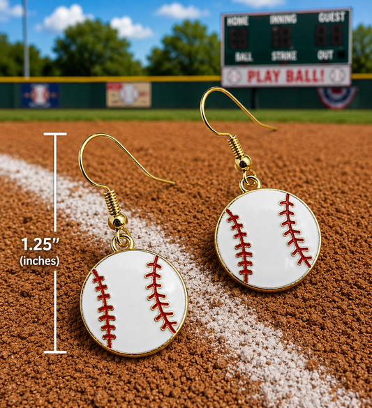 Baseball Earrings