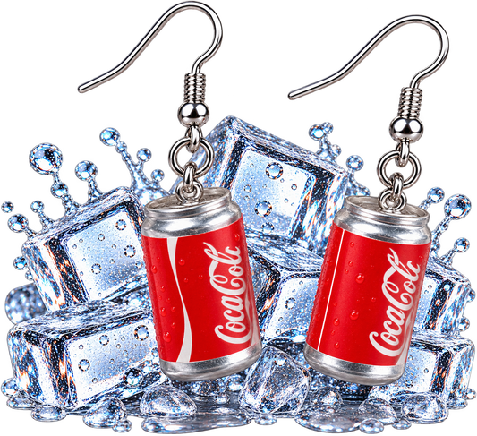 Regular & Diet Soda Can Earrings – Mini Soda Dangle Earrings