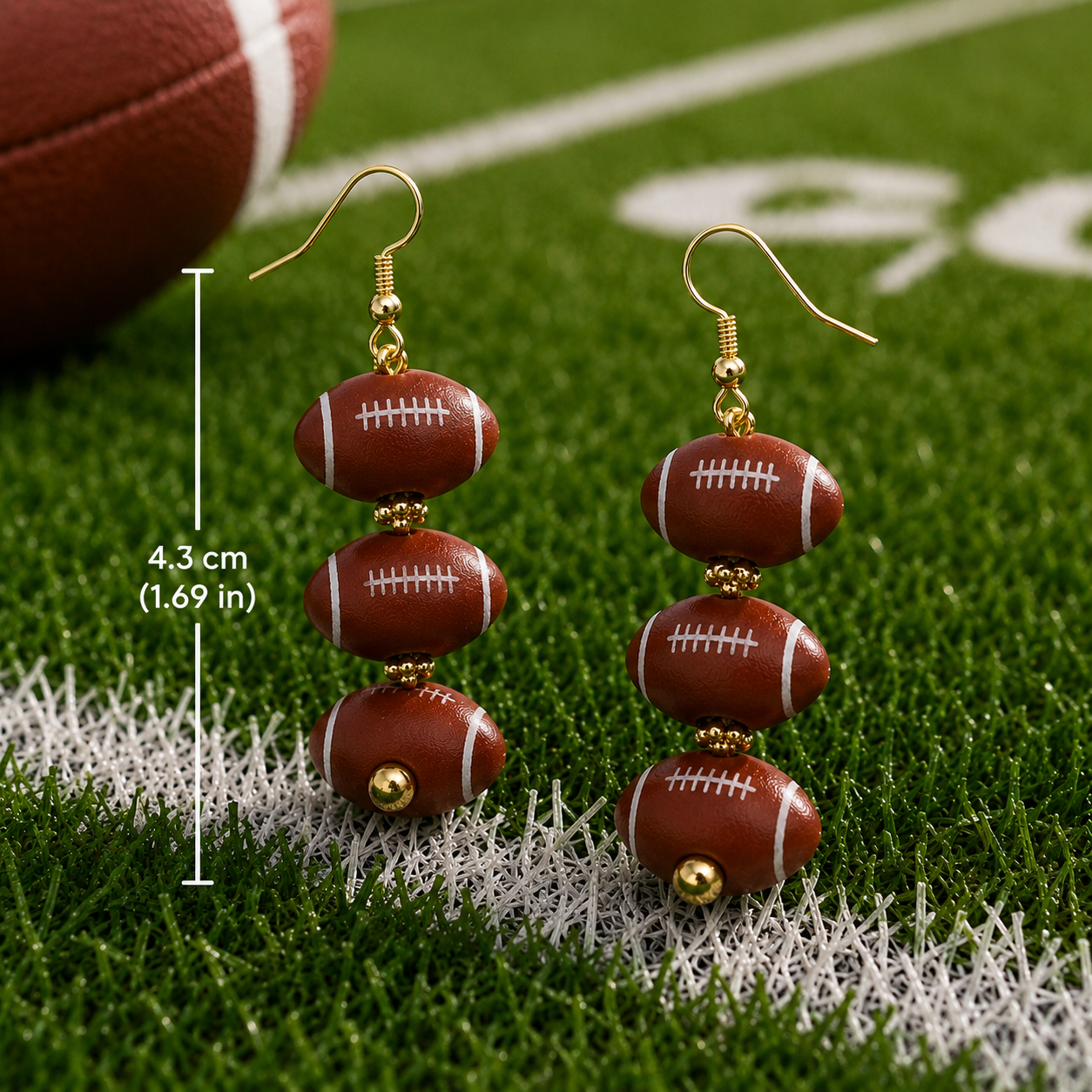 Football Earrings – Game Day Dangle Earrings