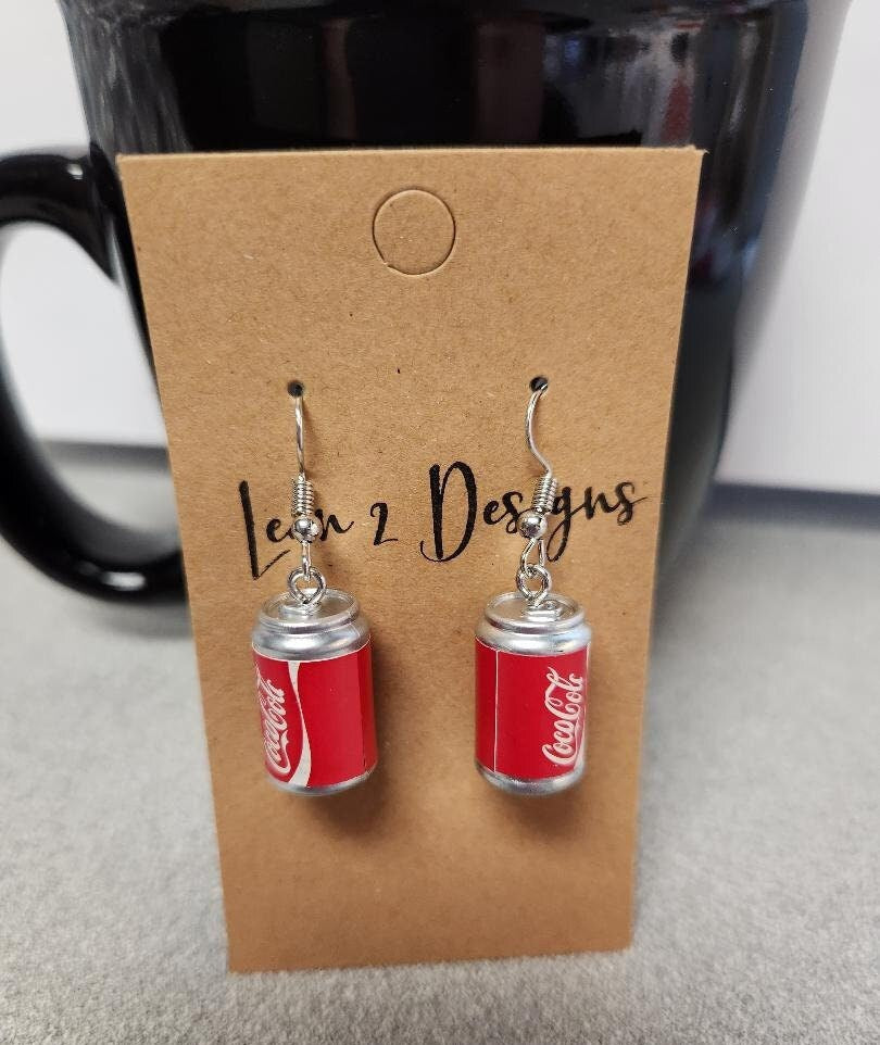 Cute Cola and Diet Cola Earrings
