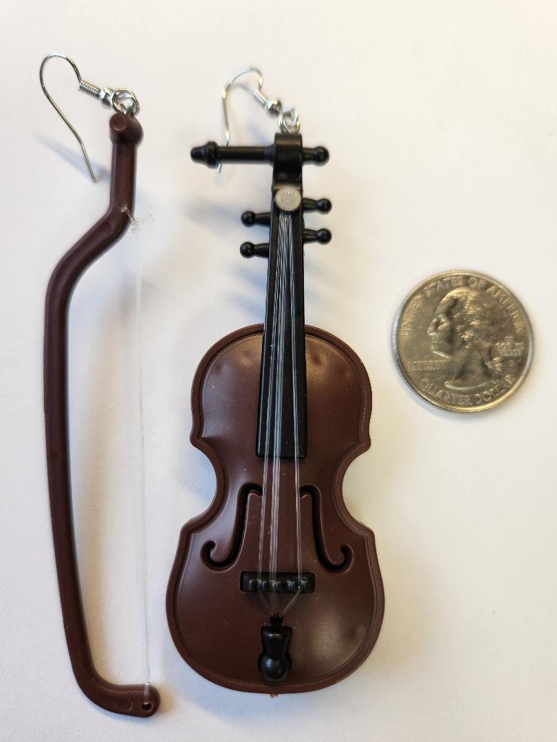 Violin Earrings