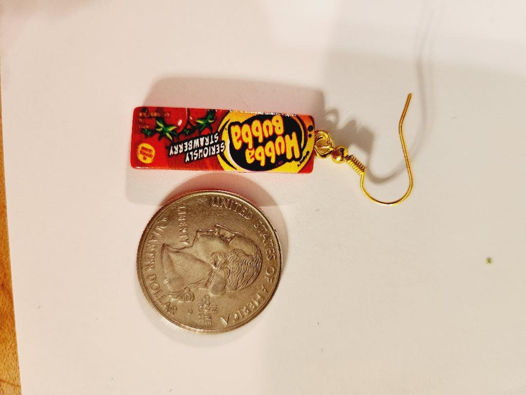 Hubba Bubba Gum Earrings