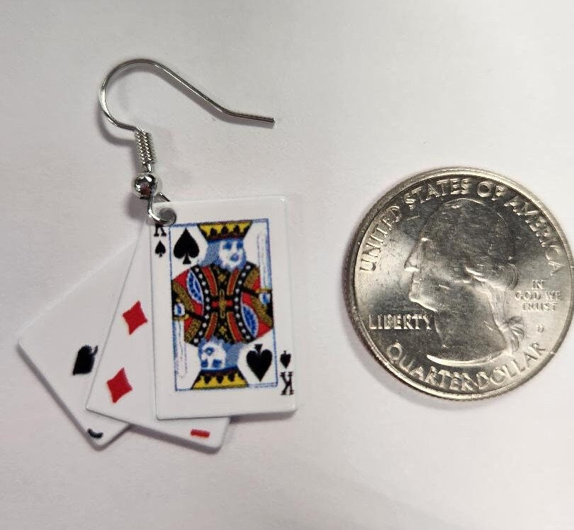 Playing Card Earrings