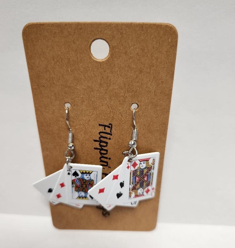 Playing Card Earrings