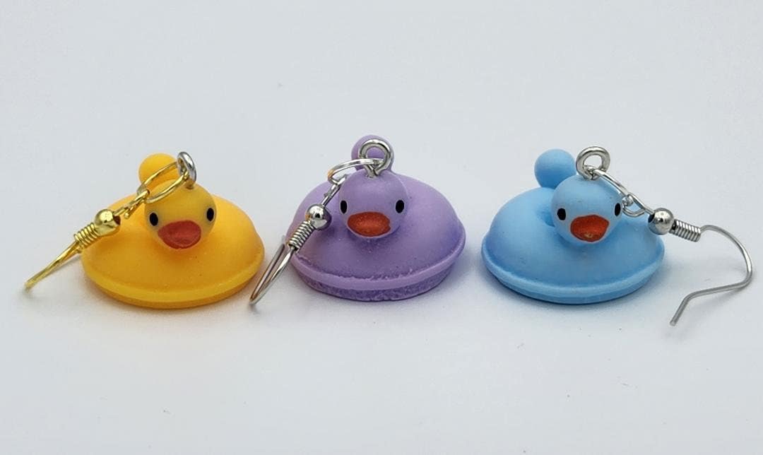 Ducky Swim Ring Earrings