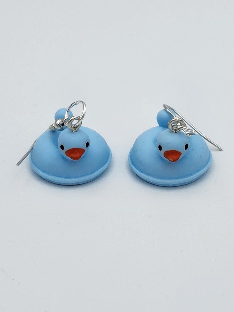 Ducky Swim Ring Earrings