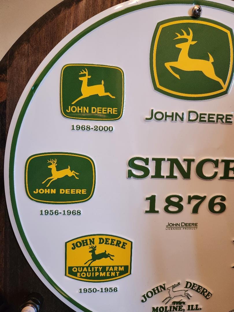 John Deere Coat Hook, hat rack. Key holder. Great gift for Birthday gift for him OR her, housewarming, Christmas