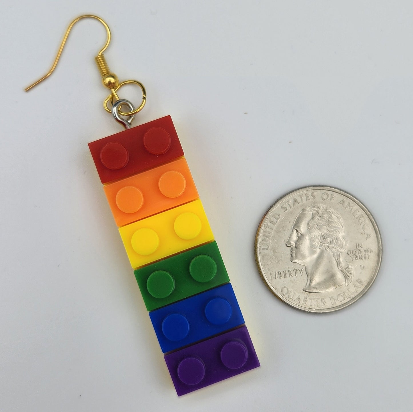 Colored Block Earrings