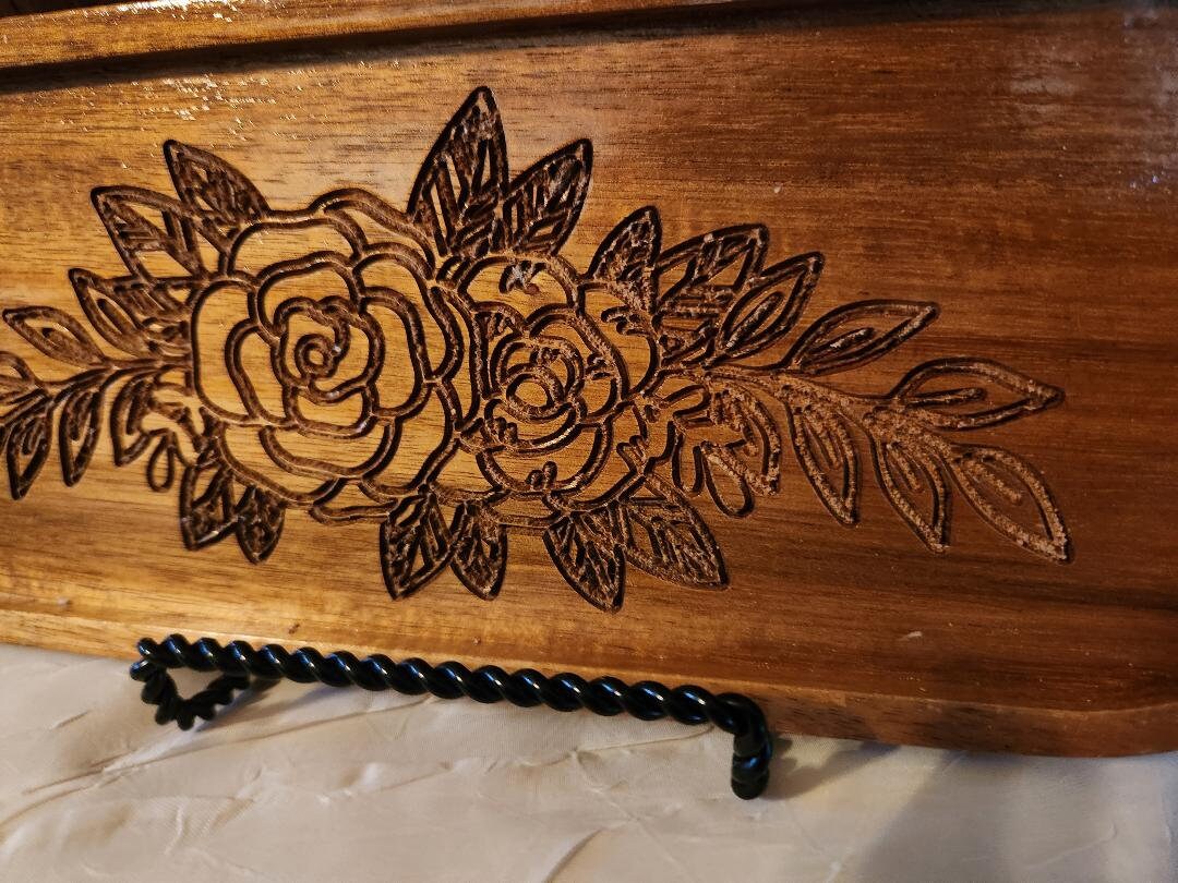 Oval Rose Jewelry Tray
