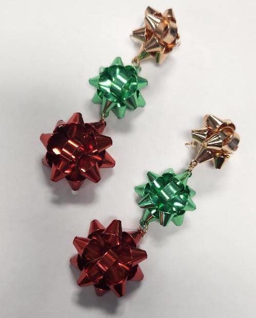 Christmas Bow Earrings