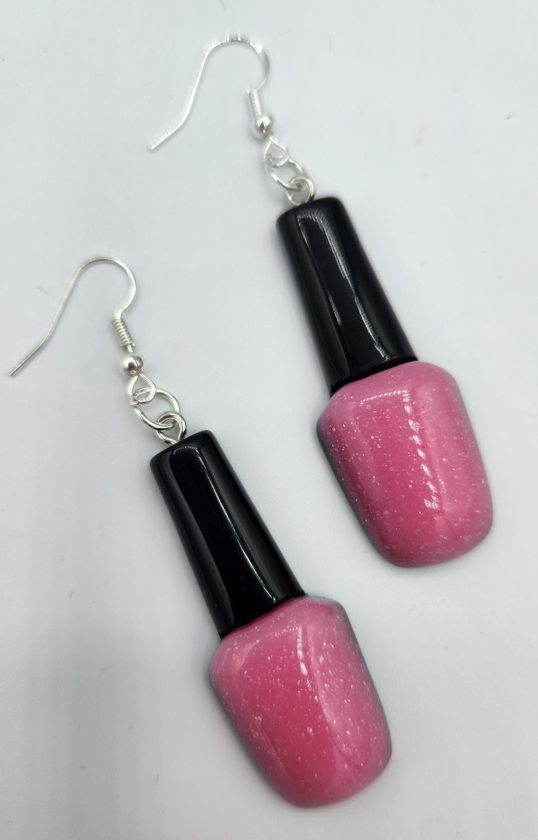 Bottle of Nail Polish Earring