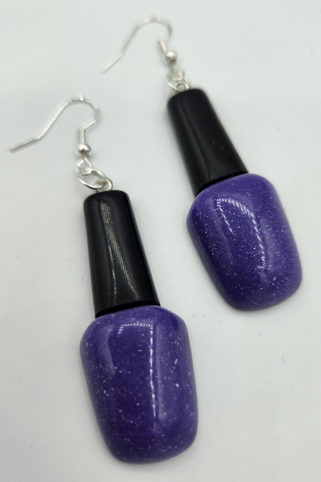 Bottle of Nail Polish Earring
