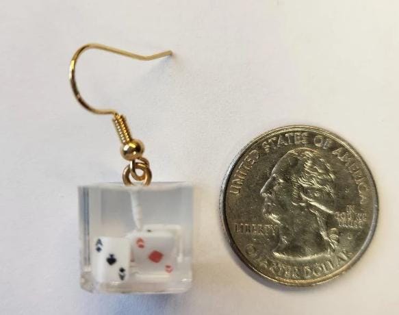 Poker Earrings