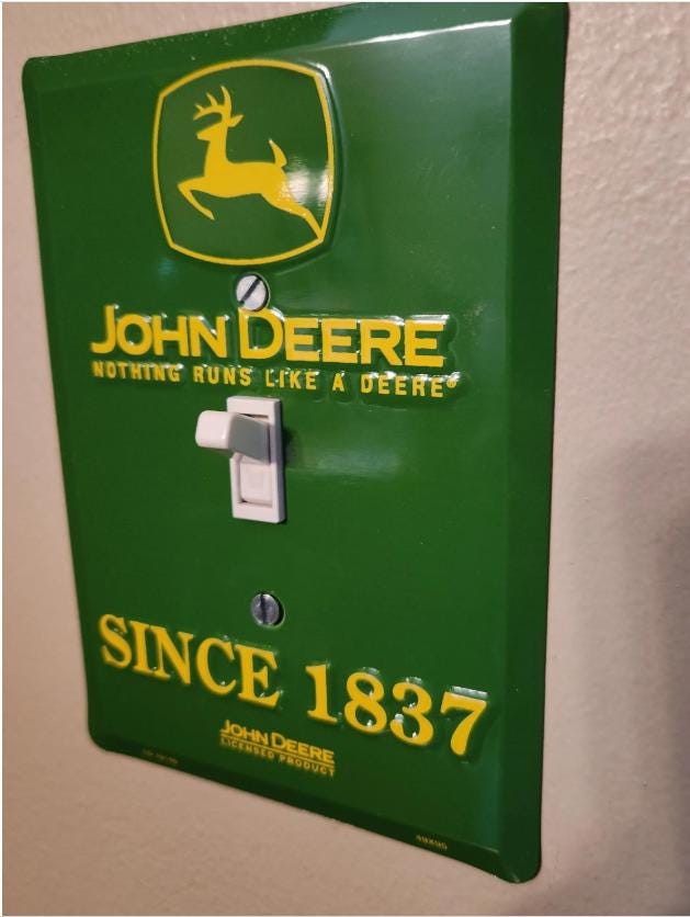John Deere light Switch Cover