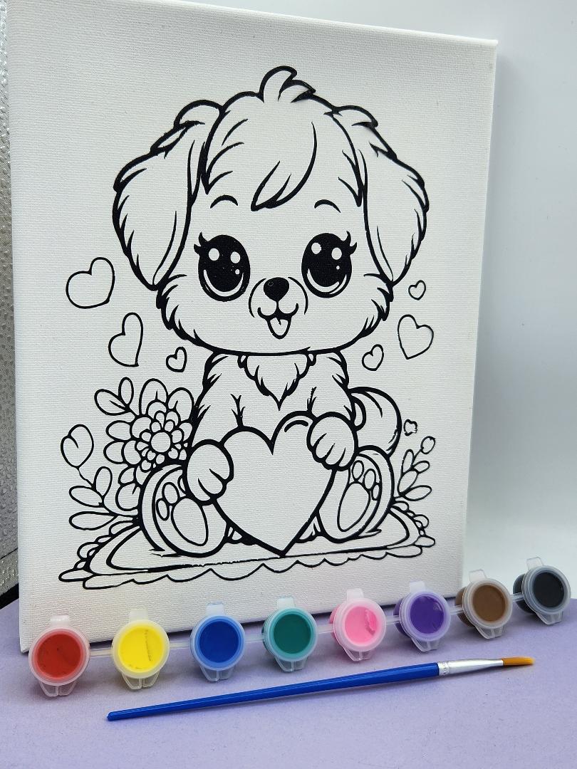 Kid's Paint Set w/paint and brush