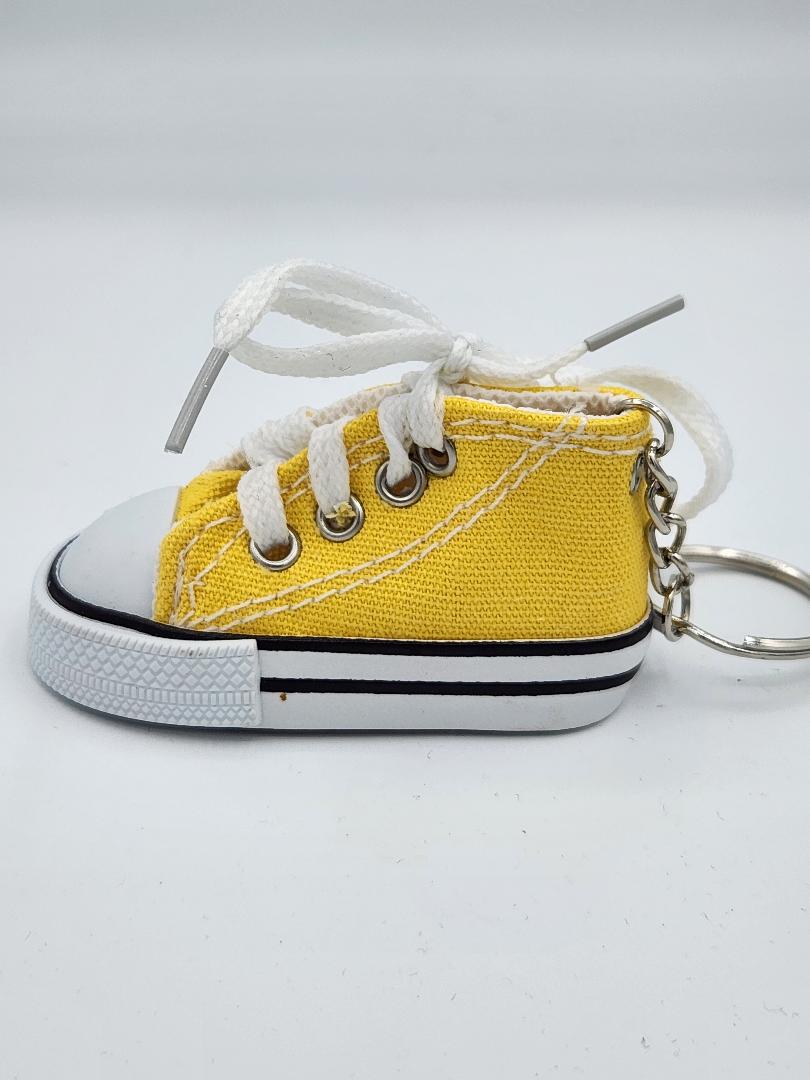 Canvas Tennis Shoe Keychain