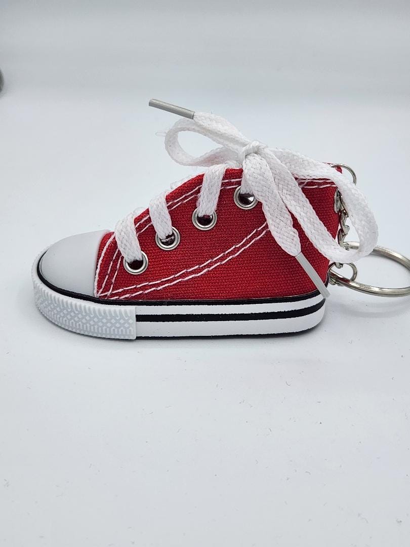 Canvas Tennis Shoe Keychain