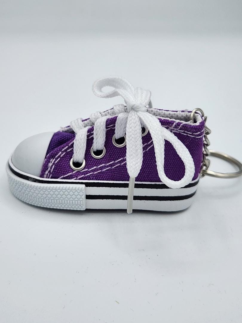 Canvas Tennis Shoe Keychain