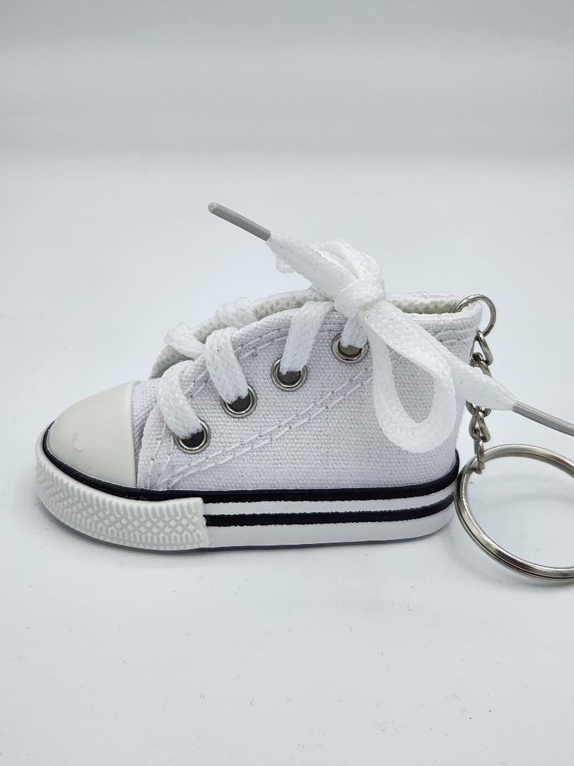 Canvas Tennis Shoe Keychain