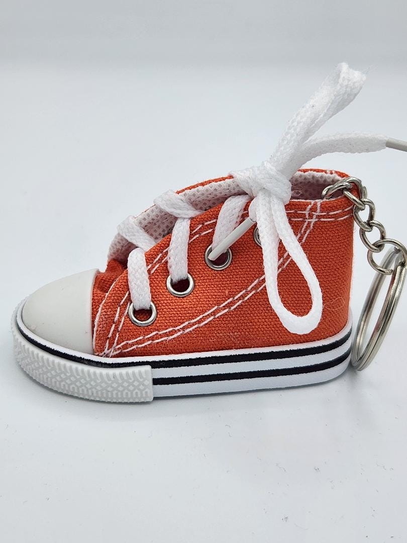 Canvas Tennis Shoe Keychain