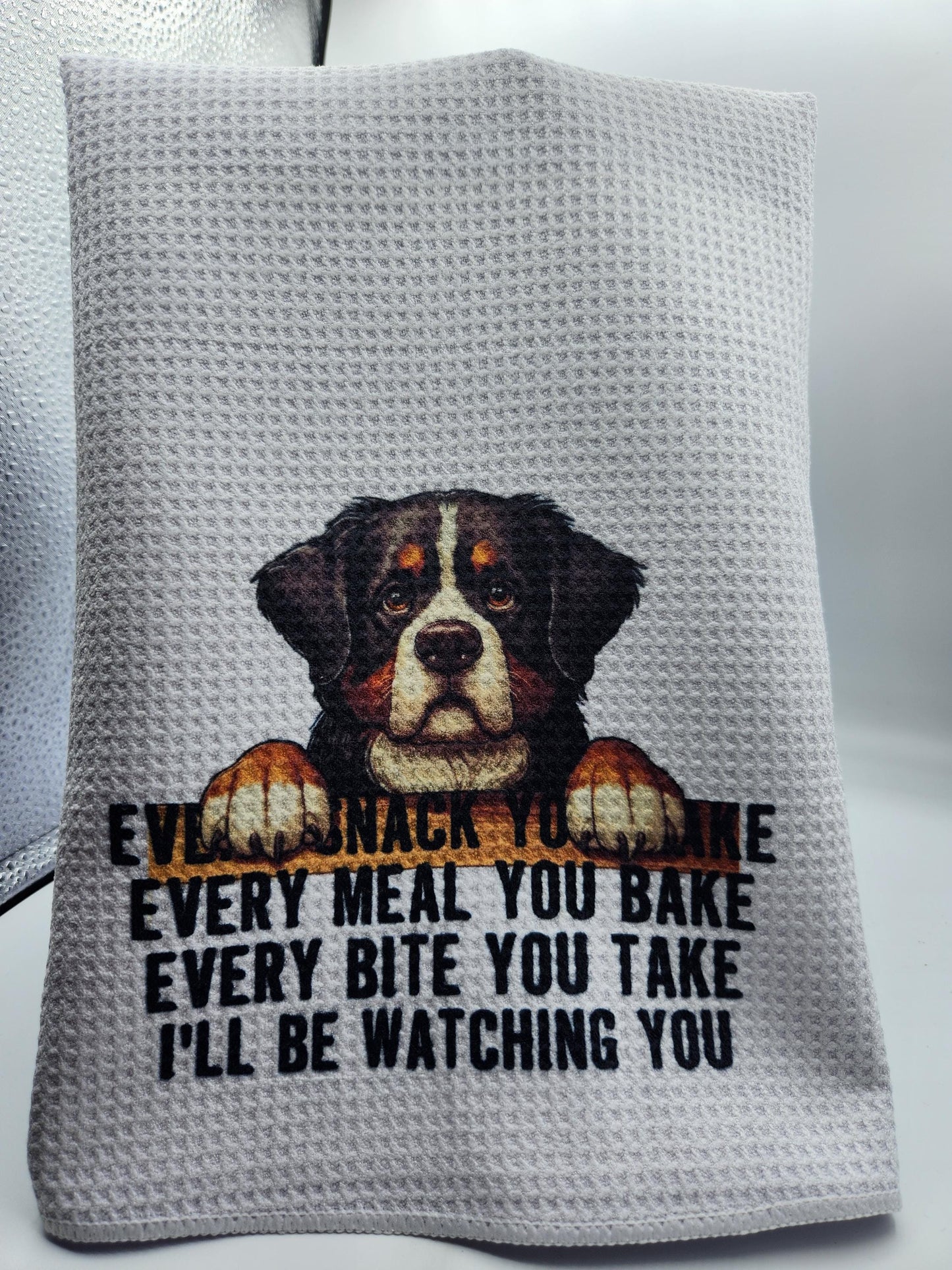 Kitchen Towel Boxer Every Snack Make Bernese mountain dog