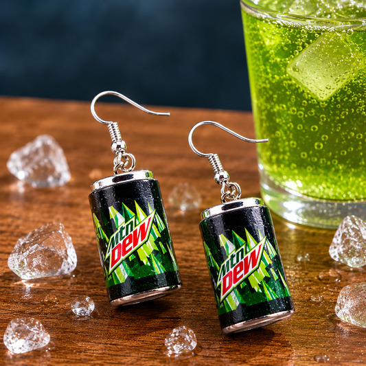 Citrus Soda Can Earrings – Retro Pop Inspired
