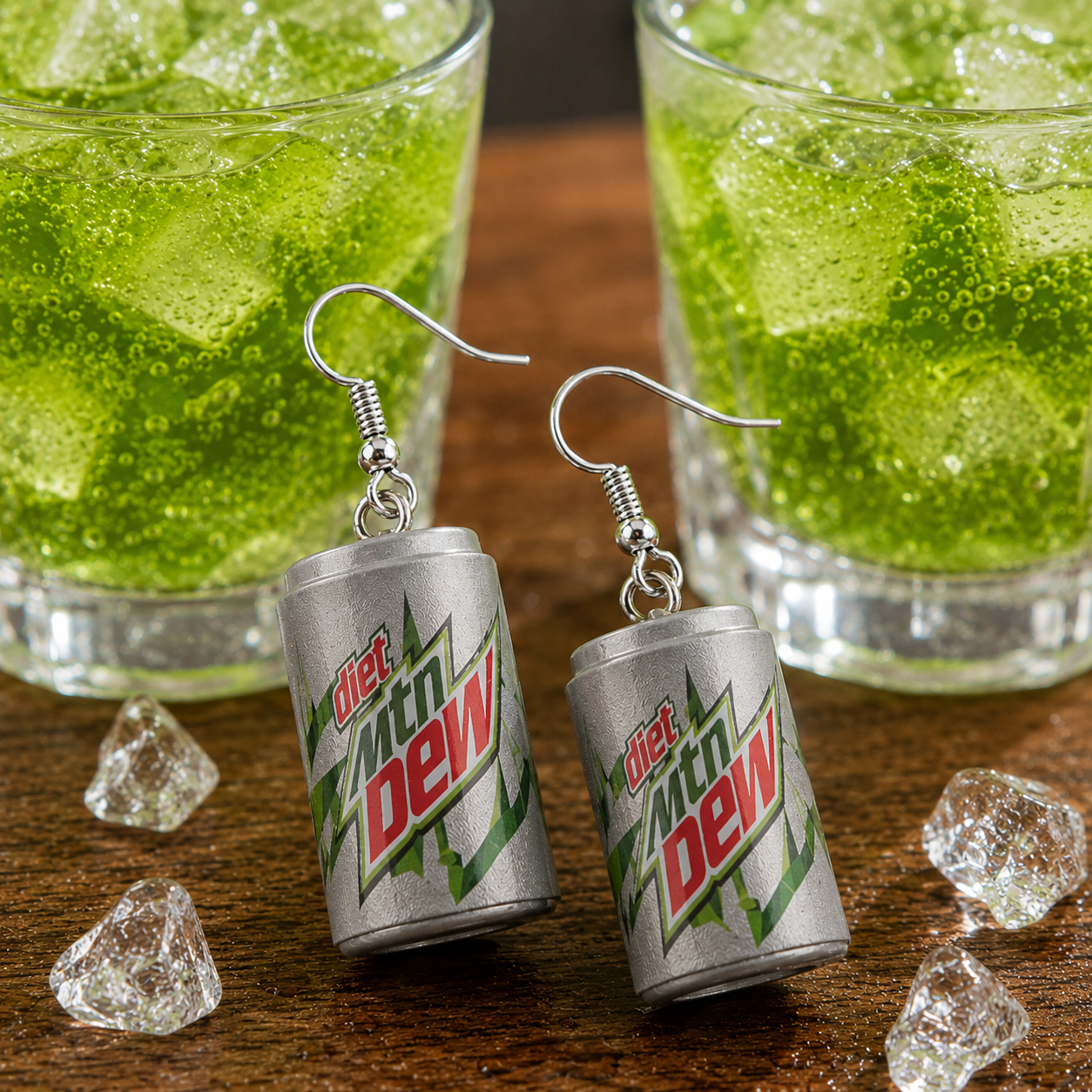 Citrus Soda Can Earrings – Retro Pop Inspired