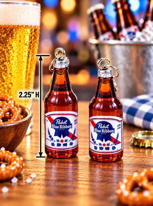 Beer Bottle Earrings – Mini Beer Bottle Dangle Earrings