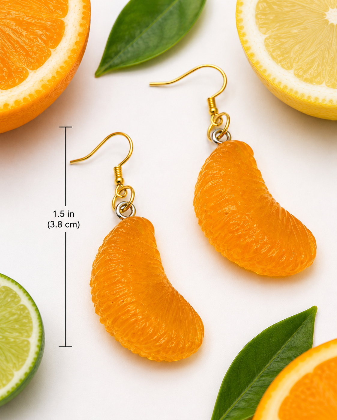 Orange Slice Earrings
