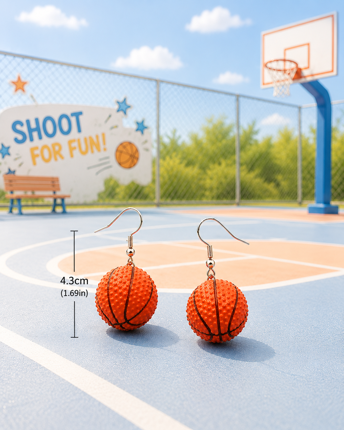 Basketball Earrings