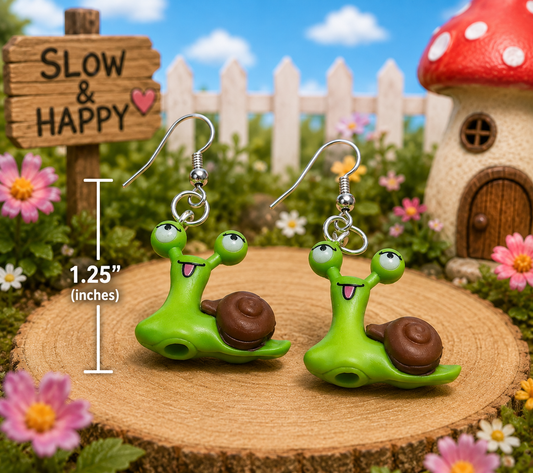 Funny Snail Earrings