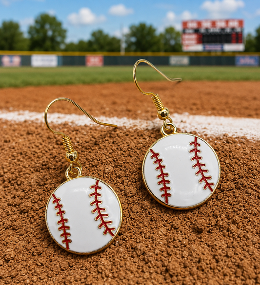 Baseball Earrings