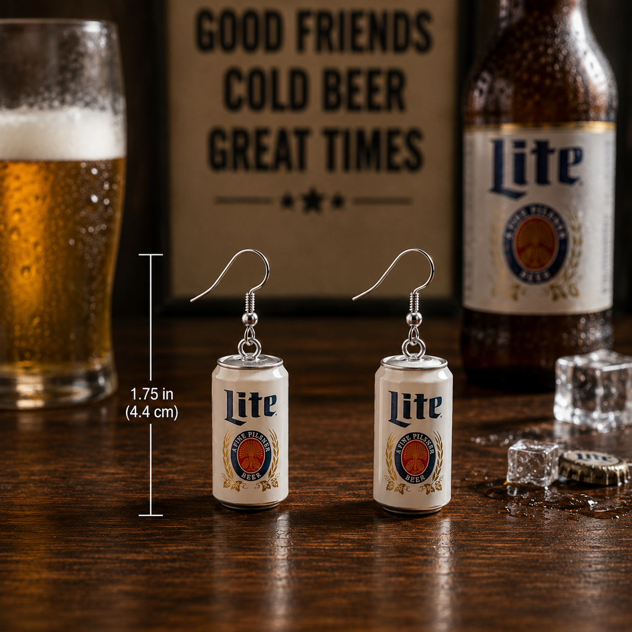 Lite Beer Earrings