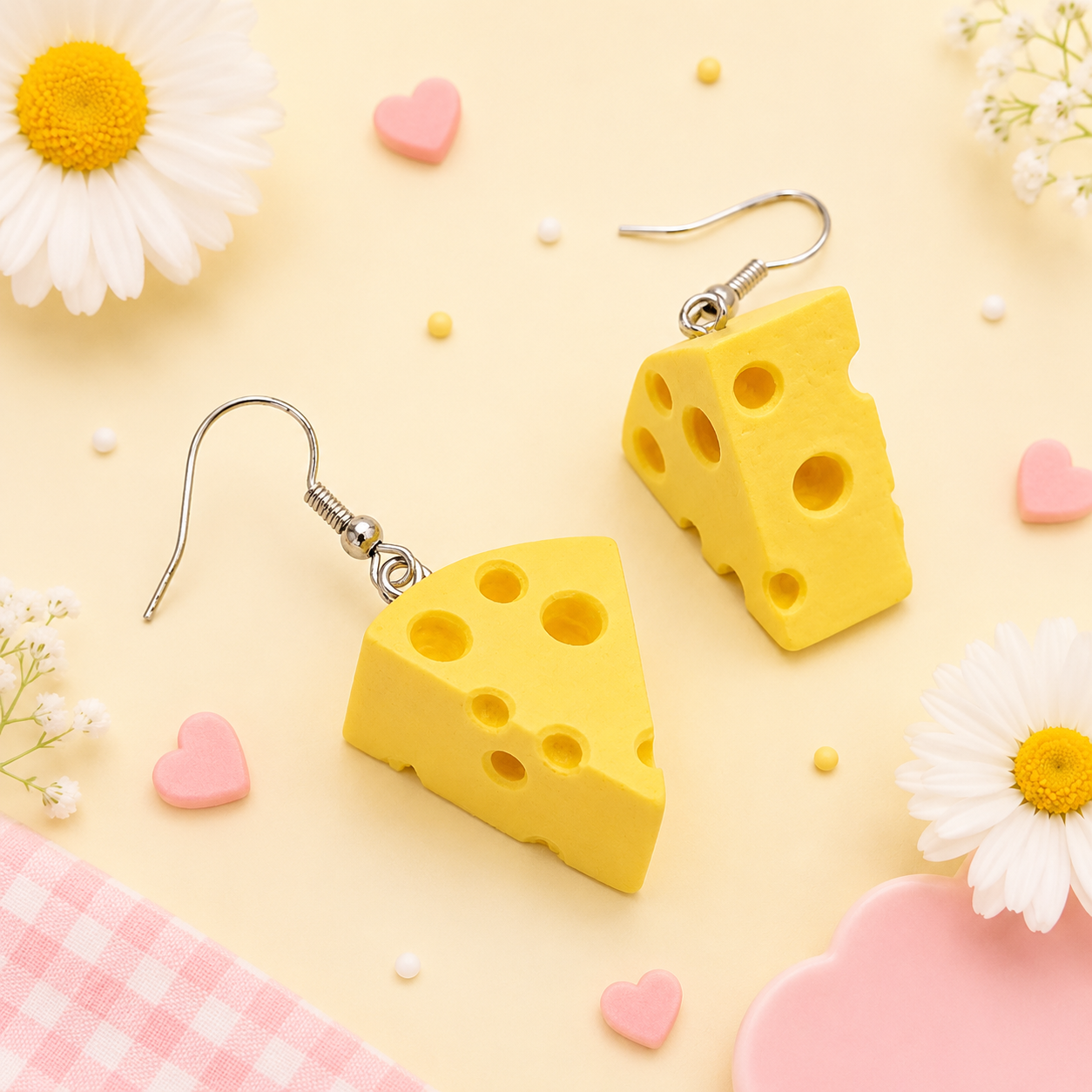 Say Cheese! Cute Swiss Cheese Earrings