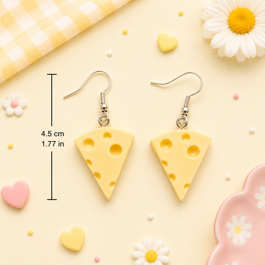 Say Cheese! Cute Swiss Cheese Earrings