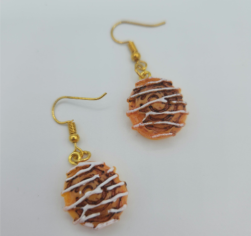 Cinnamon Roll Earrings