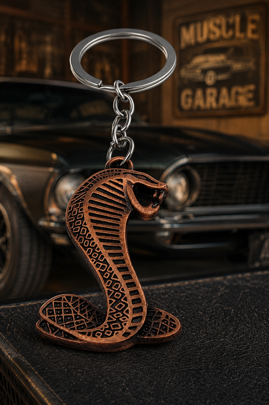 Cobra Muscle Car Keychain