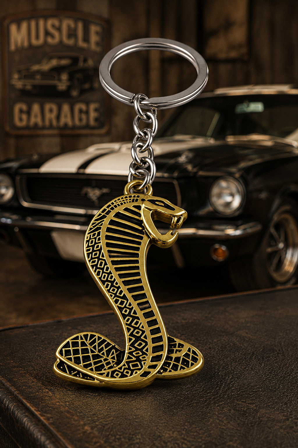Cobra Muscle Car Keychain