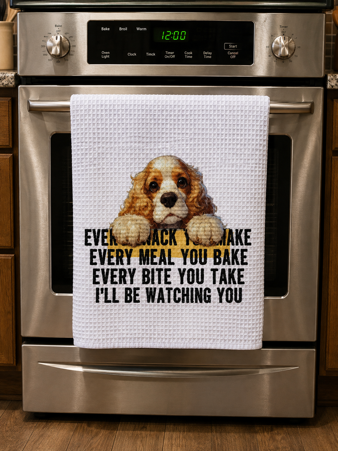 Dog Kitchen Towel – Cocker Spaniel - Funny Pet Lover Gift | Cute Dog Hand Towel for Kitchen Décor