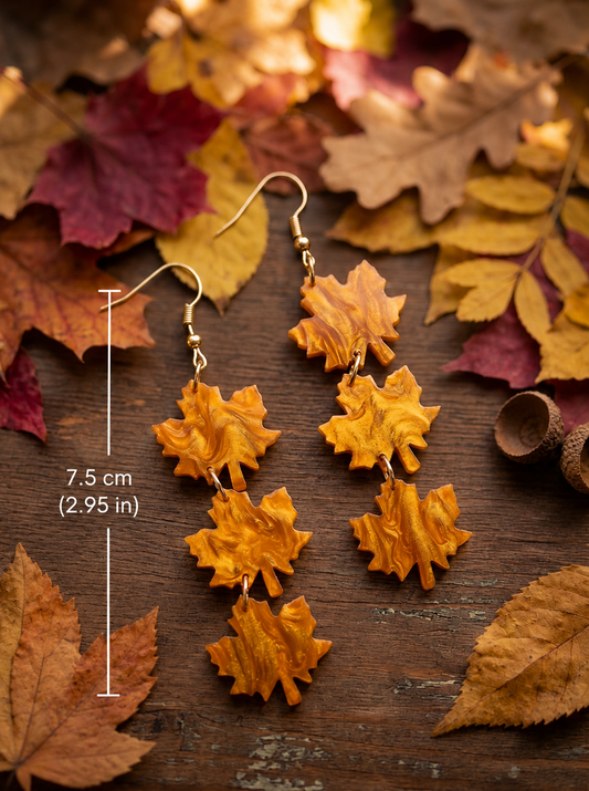 Fall Leaf Earrings – Autumn