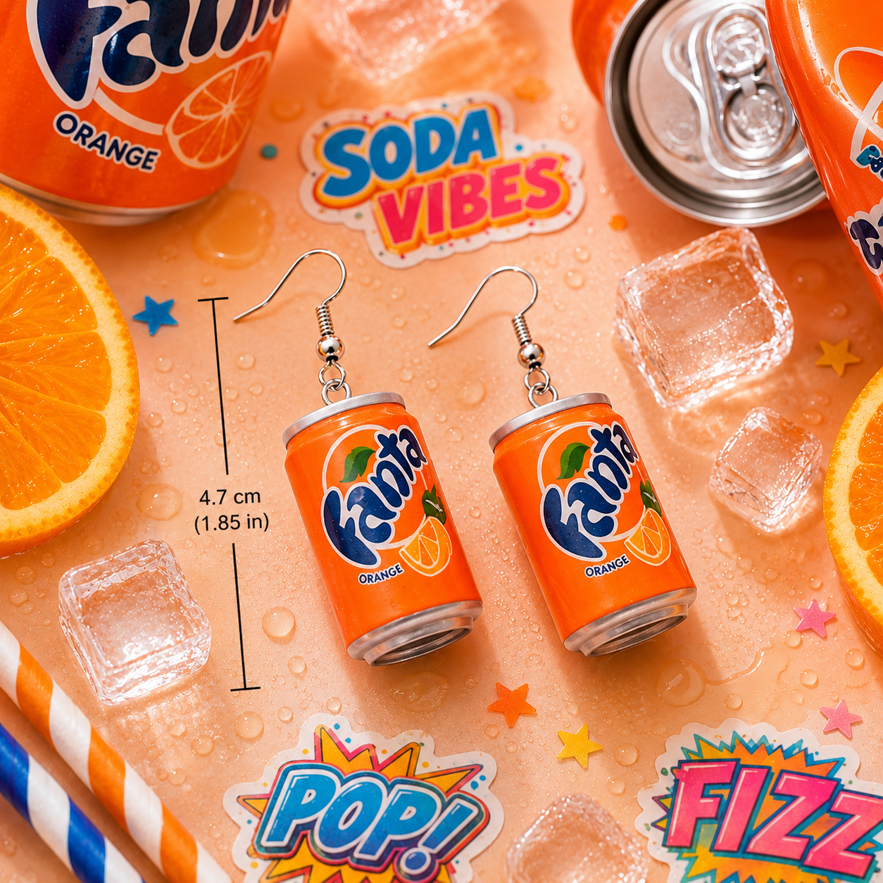 Orange Soda Earring s