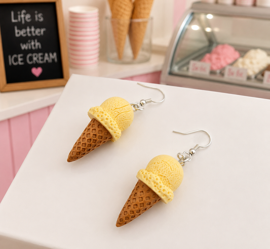 Ice Cream Cone Earrings