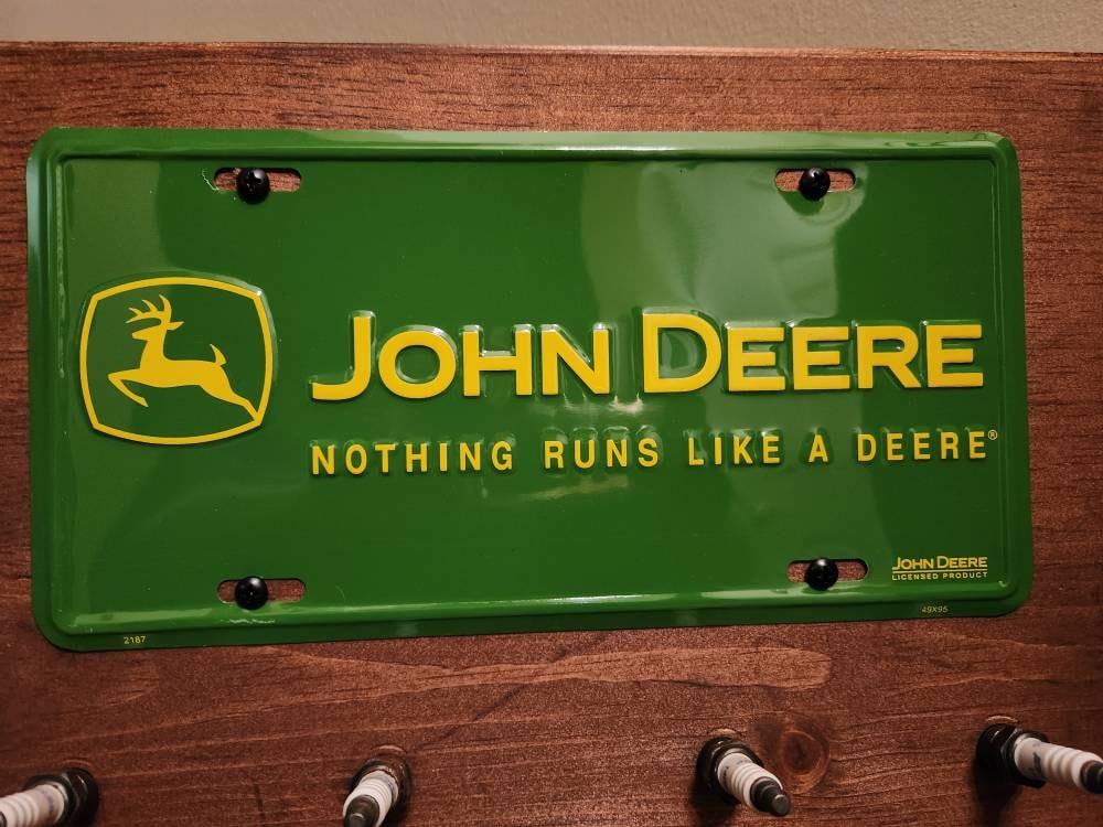 John Deere Coat Hook, hat rack. Key holder. Great gift for Birthday gift for him OR her, housewarming, Christmas