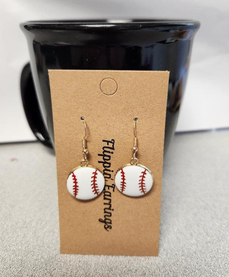 Baseball Earrings