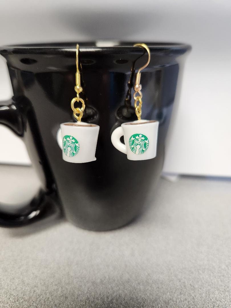 Coffee Mug Earrings