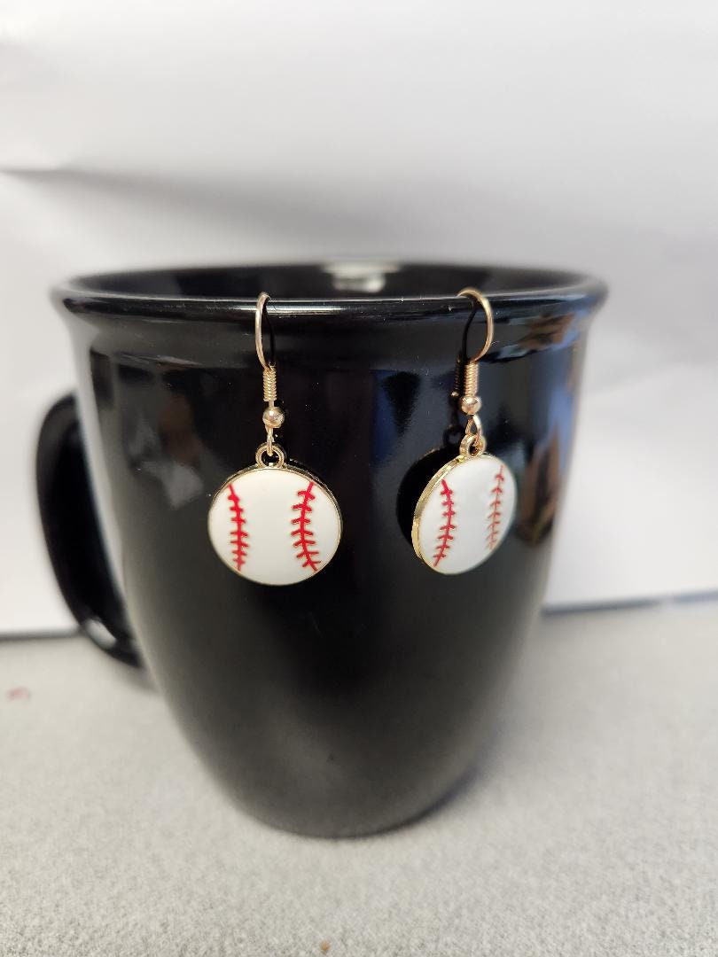 Baseball Earrings