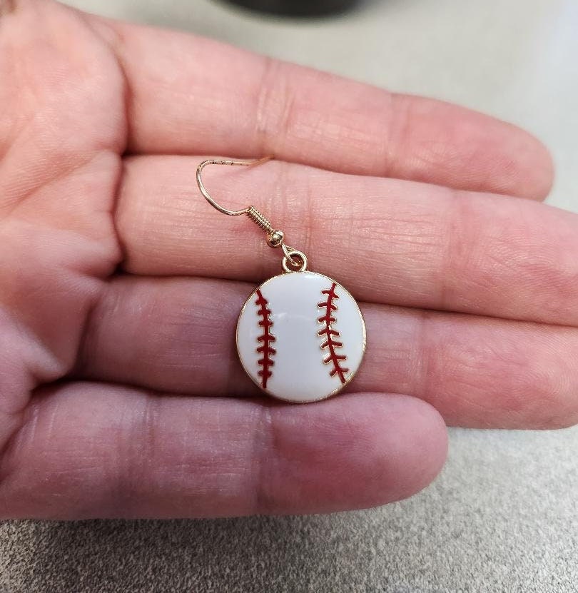 Baseball Earrings