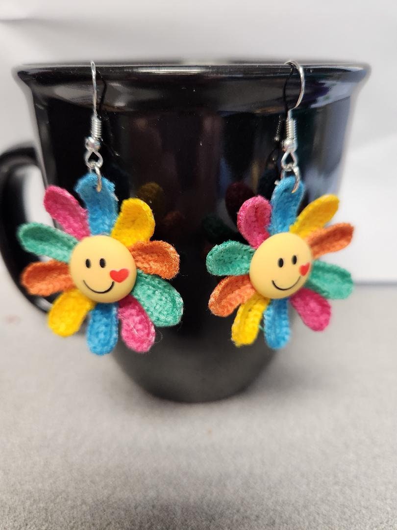 Colorful Flower Earrings