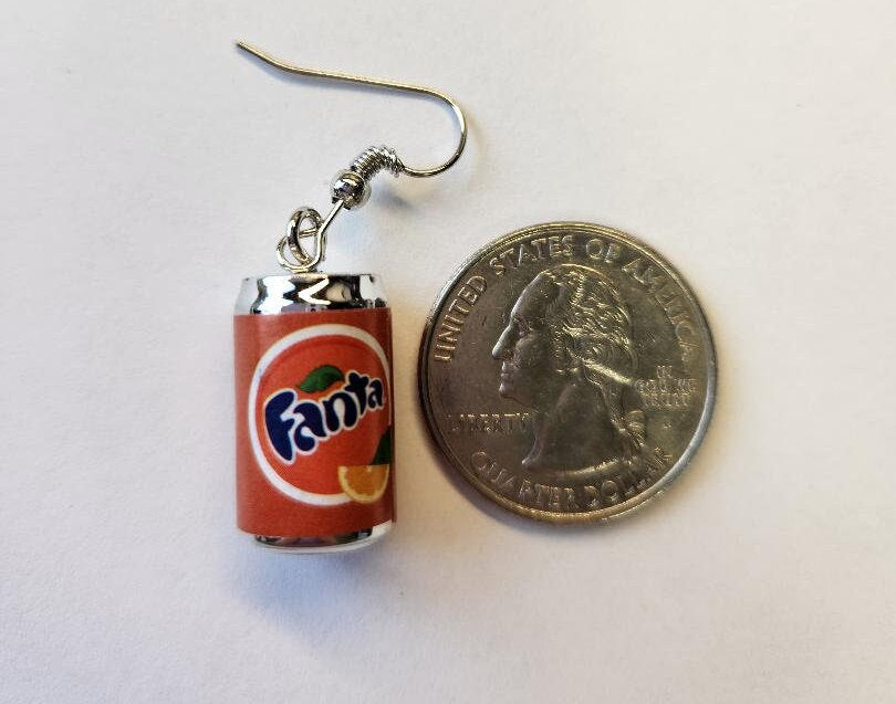 Soda Earrings Fanta inspired